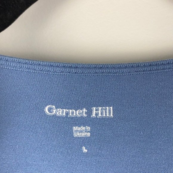 Garnet Hill Blue Midi Dress - Picture 4 of 11